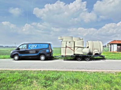 rozvoz plastových nádrží a výrobků až k Vám domů